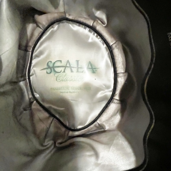 SCALA Classics vintage 100% wool black Derby style hat. Size Men's Large - Picture 10 of 11